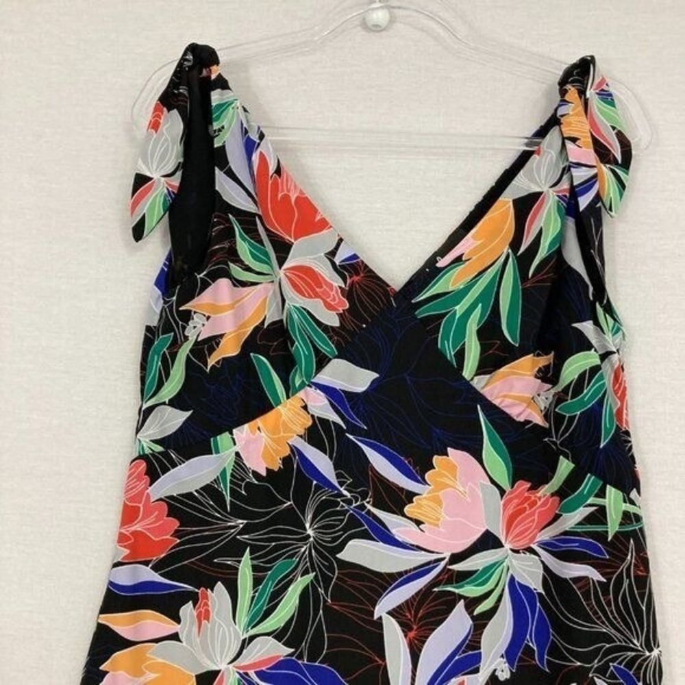 Lulus‎ Beloved Becky Black Floral Print Maxi Dress Medium Romantic Evening - Picture 6 of 12